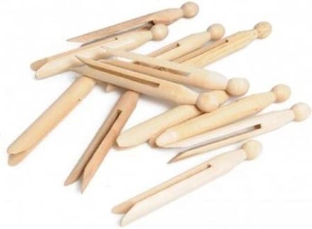 Ronde wasknijper pin 25 stuks