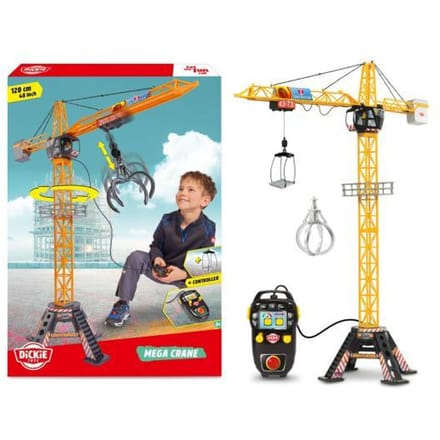 Dickie Toys - Giant Constructie Kraan 120 cm - Speelgoedvoertuig
