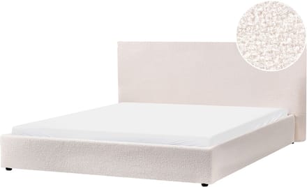 LAVAUR - Tweepersoonsbed - Off-white - 180 x 200 cm - Bouclé