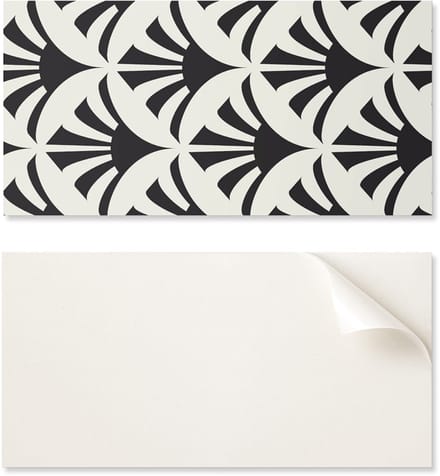 Zelfklevend vinyl wandbekleding met print, 100x50 cm, abstract bladpatroon