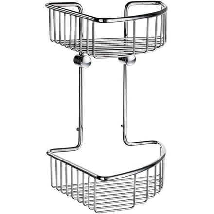 Smedbo Sideline corner soap basket, double DK1022