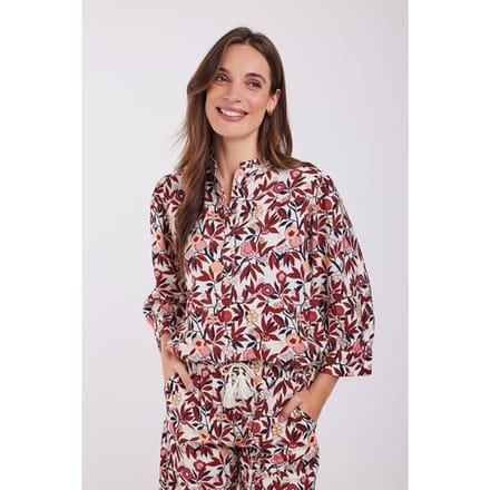 DIDI Dames Blouse Nila Pink Jive print maat 48