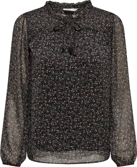 Only Blouse Onlditsy L/s Blouse Wvn Noos 15229700 Black/edit Ditsy Dames Maat - S