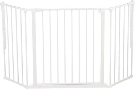BabyDan Flex M Traphekje - Haardhekje - 90 -146 cm - Schroefbevestiging - Wit