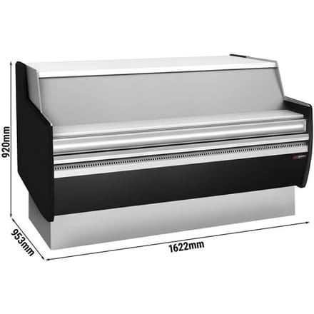 GGM Gastro Kassentisch - 1620mm - Frontblende Schwarz Zilver / Zwart
