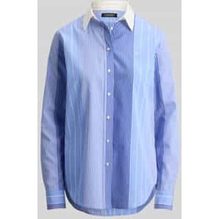 relaxed fit overhemdblouse van puur katoen