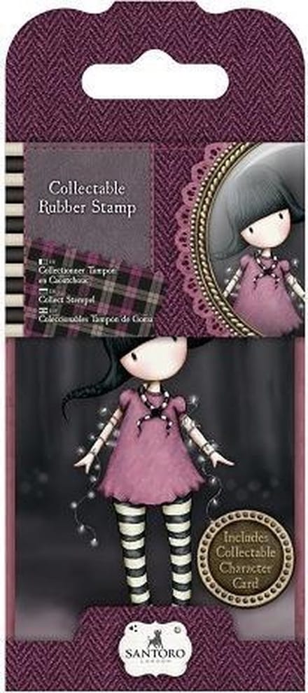 Gorjuss: Collectable Mini Rubber Stamp - Santoro - No. 13 Fairy Lights (GOR 907313)