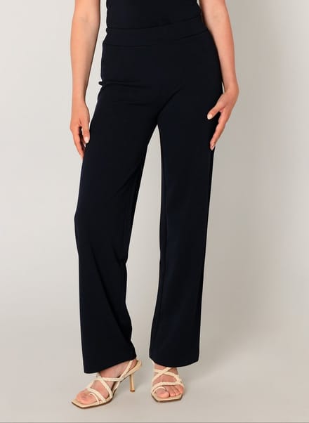 BASE LEVEL Yarah Broek - Dark Blue - maat W38 / L30