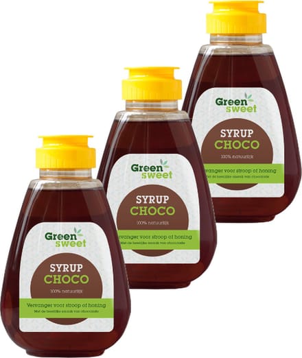 Green Sweet | Syrup | Choco | 3 stuks | 3 x 450g