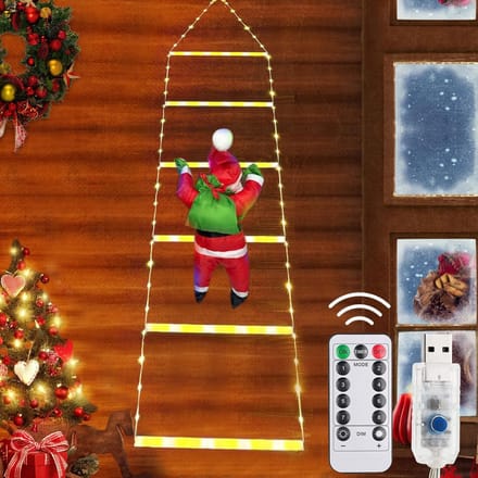 Cosensi - LED Kerstverlichting Klimladder met Afstandsbediening 1,7 m