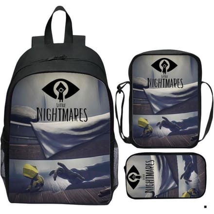 Sac à dos set Little Nightmares, Sac à dos Little Nightmares 2, petit sac bandoulière, trousse