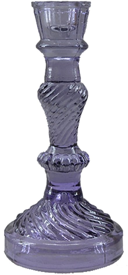 by Mooss - Kandelaar - Glas - Kaanch - Purple - Lila - 20cm - Trendy