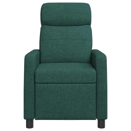 vidaXL - Recliner - Donkergroen - Stof