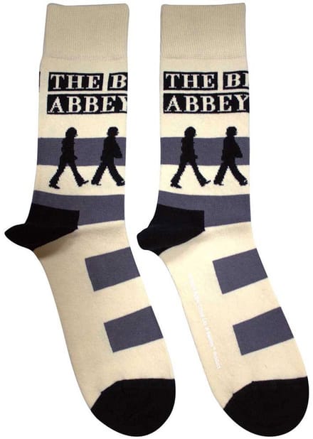 The Beatles - Abbey Road Crossing Enkelsokken - Creme