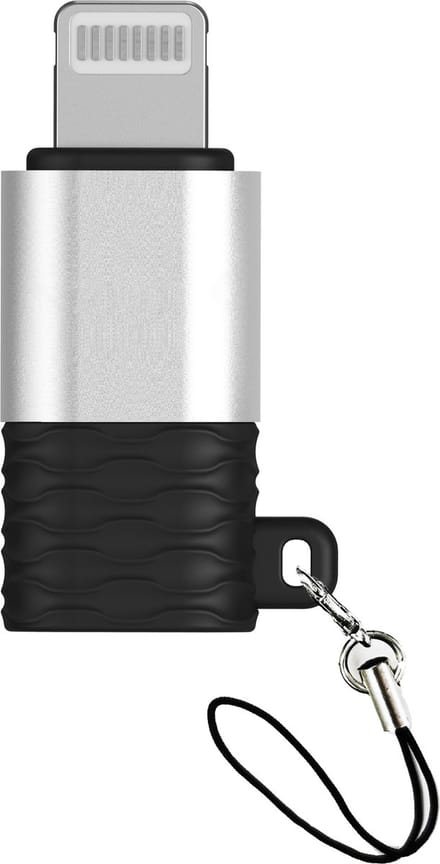 Micro-USB naar geschikt voor Apple Lightning adapter - USB Micro 2.0 naar 8 Pin - Opzetstuk - USB stick - Telefoon - Adapter