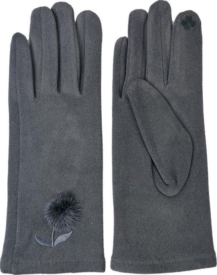 Juleeze Handschoenen Winter 8x24 cm Grijs Polyester