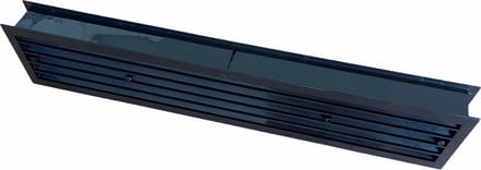 SENCYS dubbelzijdige deurroosterset - 9 x 46 cm - Deurdikte vanaf 38 mm - Bruin