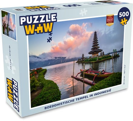 Puzzel Boeddhistische tempel in Indonesië - Legpuzzel - Puzzel 500 stukjes