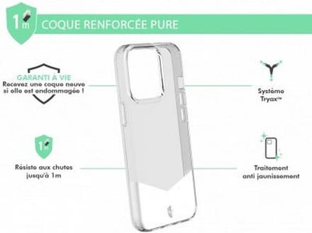 Force Case, Hoesje geschikt voor iPhone 13 Pro - PURE Versterkt, Transparant