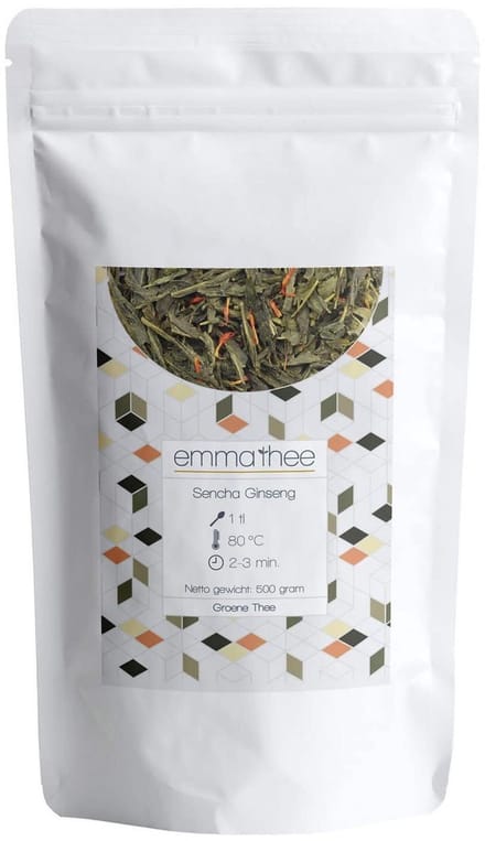 Sencha Ginseng 400 Gram - Losse Thee - Puur & Natuurlijk - Krachtig & Verkwikkend