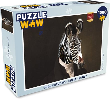 Puzzel Oude meesters - Zebra - Kunst - Legpuzzel - Puzzel 1000 stukjes volwassenen