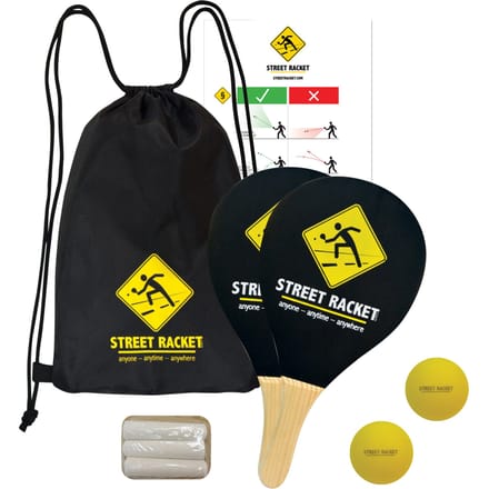 Donic Schildkröt Street Racket Set In Draagtas Zwart