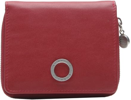 Esquire portemonnee Athena Zip Around Wallet Red donkerrood