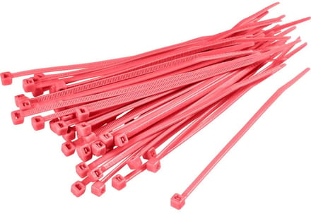 TRU COMPONENTS 1593704 TC-CV250203 Kabelbinder 250 mm 4.80 mm Rood 100 stuk(s)