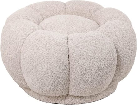 HomeBound by KY | Hocker Poppy in bouclé zand | Hocker Poppy