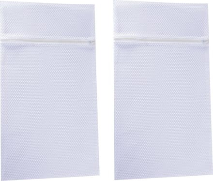 MSV Waszak voor kwetsbare kleding wasgoed/waszak - 2x - wit - XL size - 60 x 90 cm