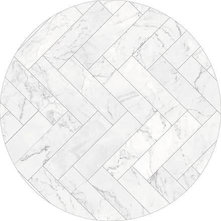 Vinyl | Vloerkleed vinyl rond | Marble love | 95 cm Rond