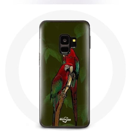 Case voor Samsung Galaxy S9 Pionus Parrot Rood rood