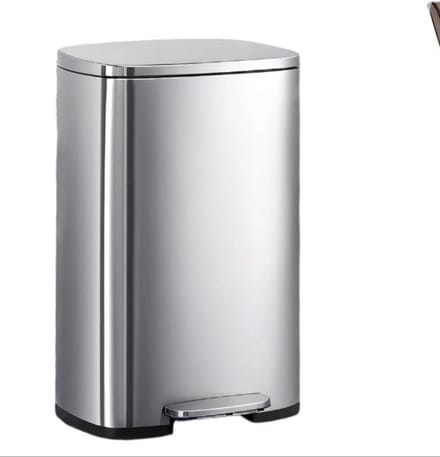 50L afval Bin - Keukenafval blik - Garbage Bin - Soft -Close deksel - 42,4 x 32 x 65 cm met afneembare interieuremmer