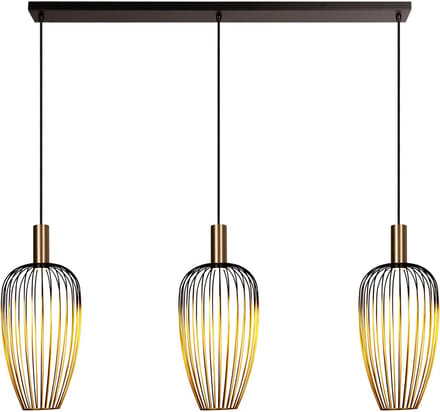 Lucide AURELIE - Hanglamp - 3xGU10 (MR11) - Goud - Vibes