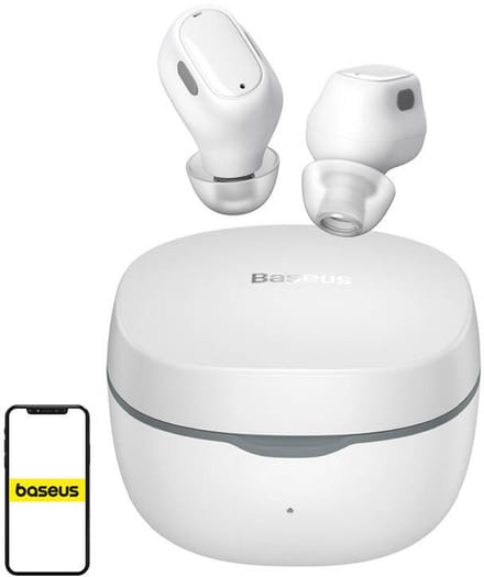 Baseus Bowie WM01 TWS Headset Draadloze Bluetooth Oordopjes Wit