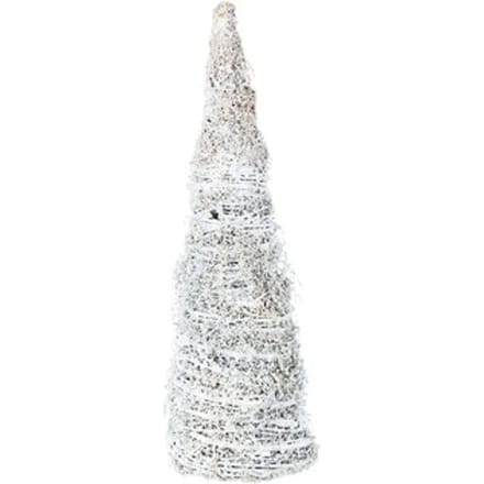 Kerst decoraties Bizzotto CONO FOREST BIANCO H40
