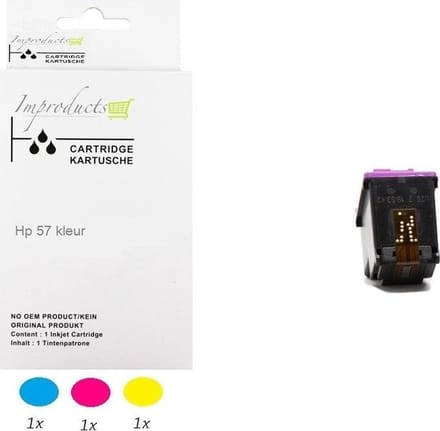 Improducts® Inkt cartridges - Alternatief HP 57 CL C6657AE Kleur