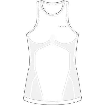 FALKE Warm Tank Top sneldrogend functioneel materiaal mouwloze functioneel shirt dames wit - maat XL