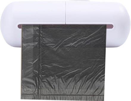 Afvalzak Dispenser - Rolhouder Organizer - Ruimte Besparen - Eenvoudige Installatie - 16 x 6 cm - Wit