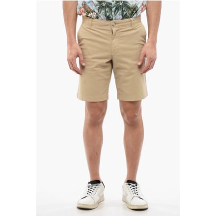 Katoenen shorts in beige