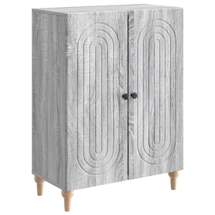 vidaXL - Dressoir - Grijs - sonoma - 66 - x - 34,5 - x - 90 - cm - Bewerkt - hout