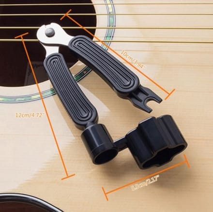 New Age Devi - Gitaar tuning tool 3-in-1 Multifunctioneel Pin-trekker Snaren-knipper Oranje