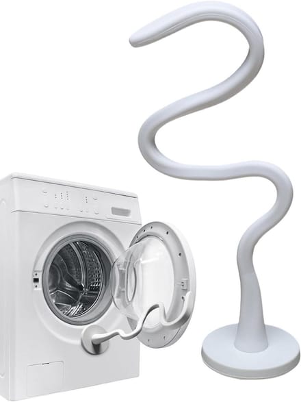 Deurhouder Wasmachine - Deurstopper Apparaat - Ventilatie Ruimte - Aanpasbare Magneetgreep - 435 mm - Grijs