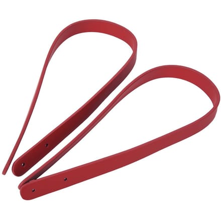2 STUKS 65cm Handgemaakte Leren Tassenhandvatten met Klinknagels DIY Patchwork Bagage Accessoires Zalmroze rood