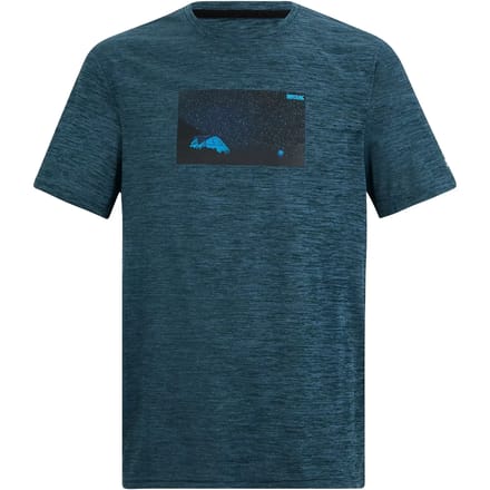 Heren Fingal T-shirt met korte mouwen en gemêleerde print