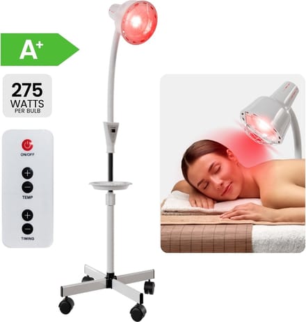 Resty® Infraroodlamp 275 Watt - Warmtelamp - Roodlichttherapie - Timer - Spieren