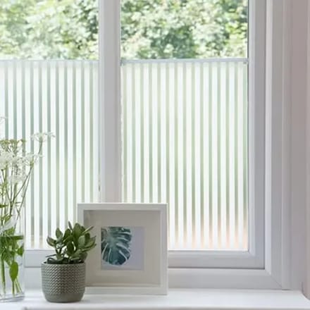 Statische Raamfolie Lines - Transparant - 67,5cm X 1,5m