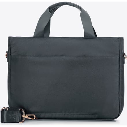 Wittchen Dames 14" Laptoptas met Quilting, Grijs Polyester