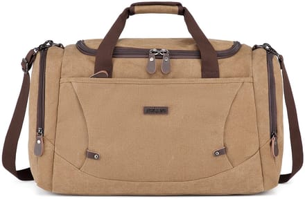 BAGWISE® Weekendtas – Reistas & Weekender – Canvas Duffelbag – Handbagage – Vintage – 52 cm – 1320 Bruin