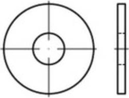 Onderlegringen 8.4 mm 24 mm Staal Galvanisch verzinkt 100 stuk(s) TOOLCRAFT 146444